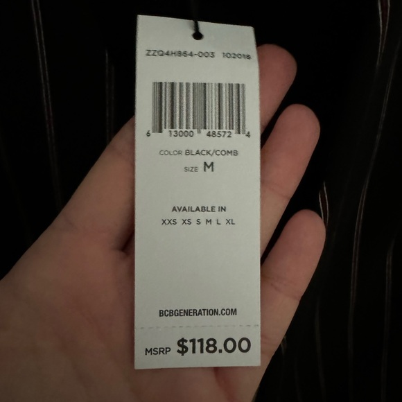 BCBG generation Black pinstriped Blazer - Picture 2 of 5